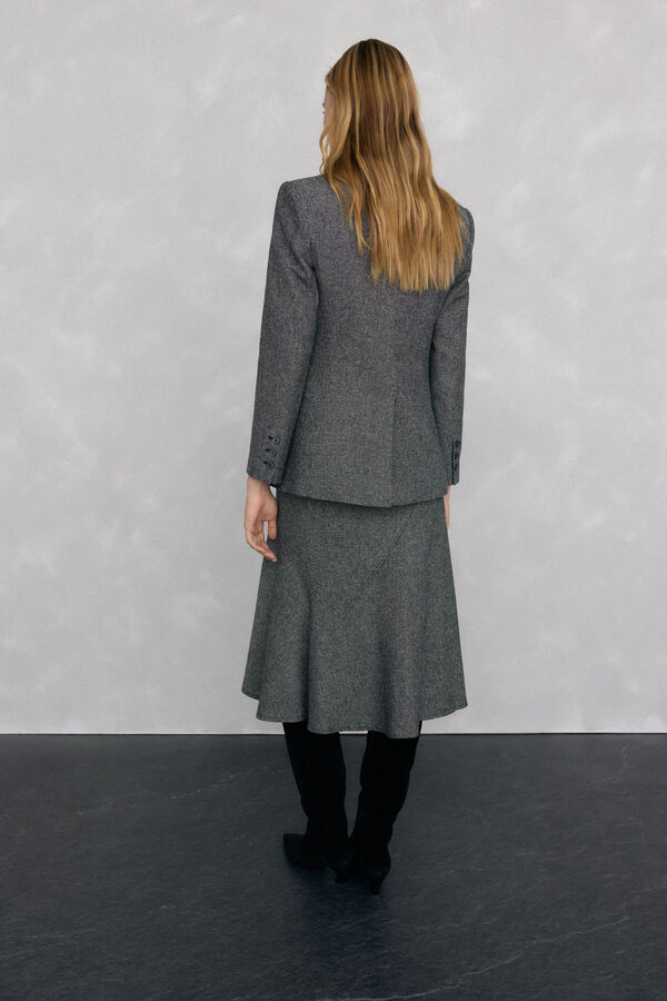 Pedro del Hierro Cheviot Blazer Grey