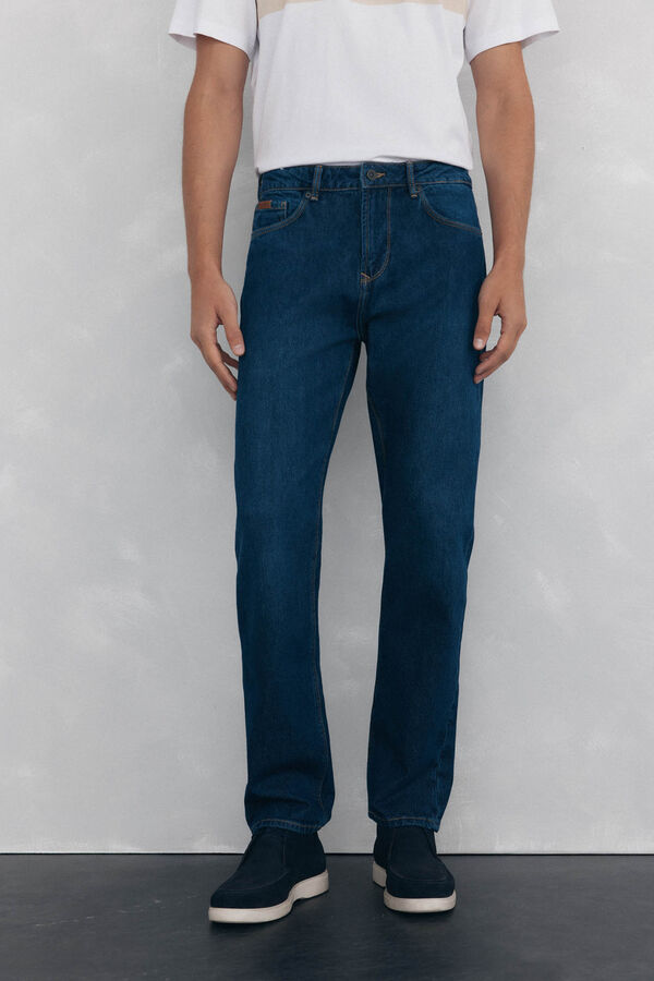 Pedro del Hierro Pantalón vaquero regular fit Azul
