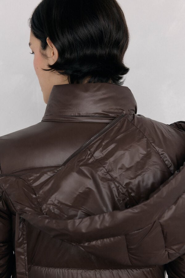 Pedro del Hierro Parka acolchada capucha Marrón