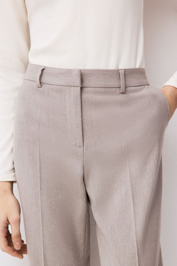 Pedro del Hierro Flare trousers Grey