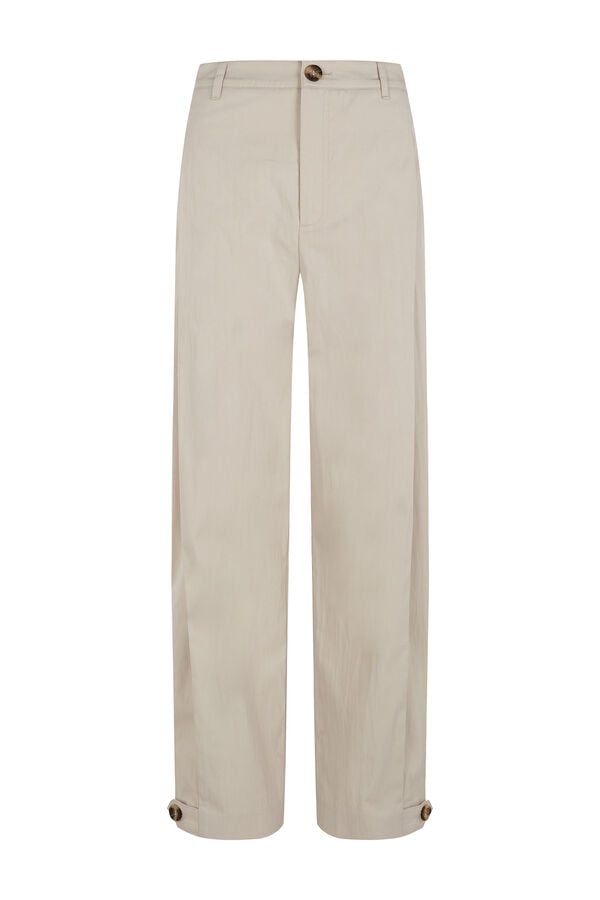 Pedro del Hierro Ecru casual trousers Ecru