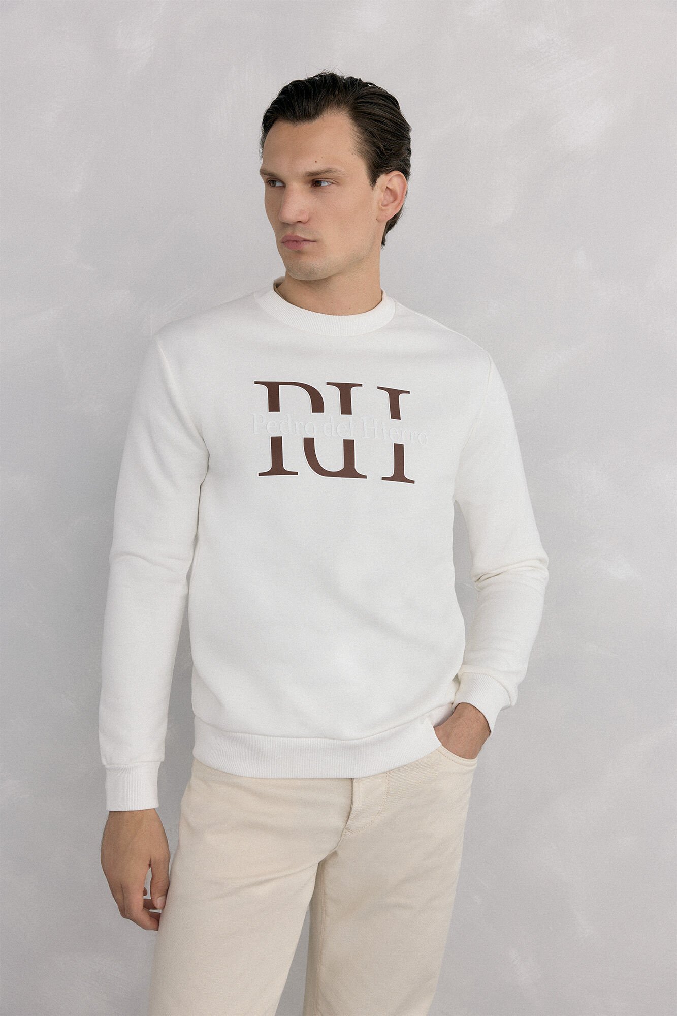 Pedro del Hierro Logo crew neck sweatshirt