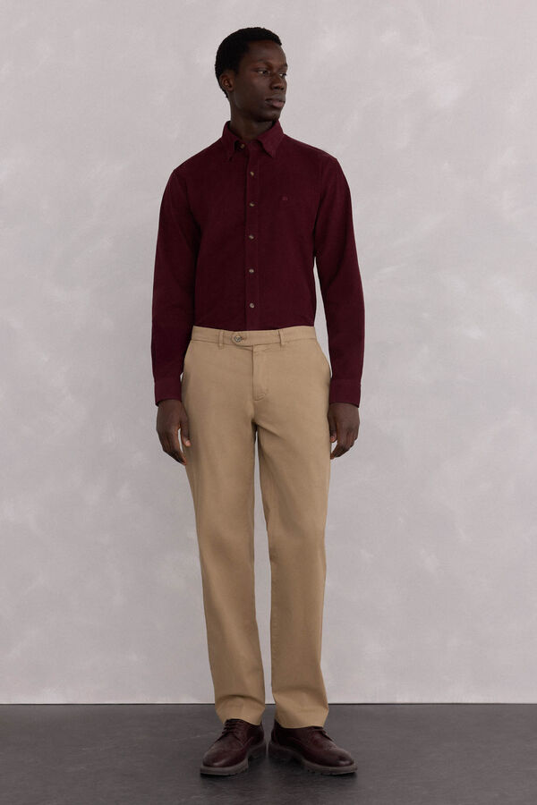 Pedro del Hierro Premium regular fit chinos pants Beige