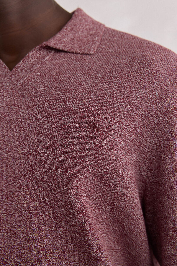 Pedro del Hierro plain twisted polo necklace Burgundy