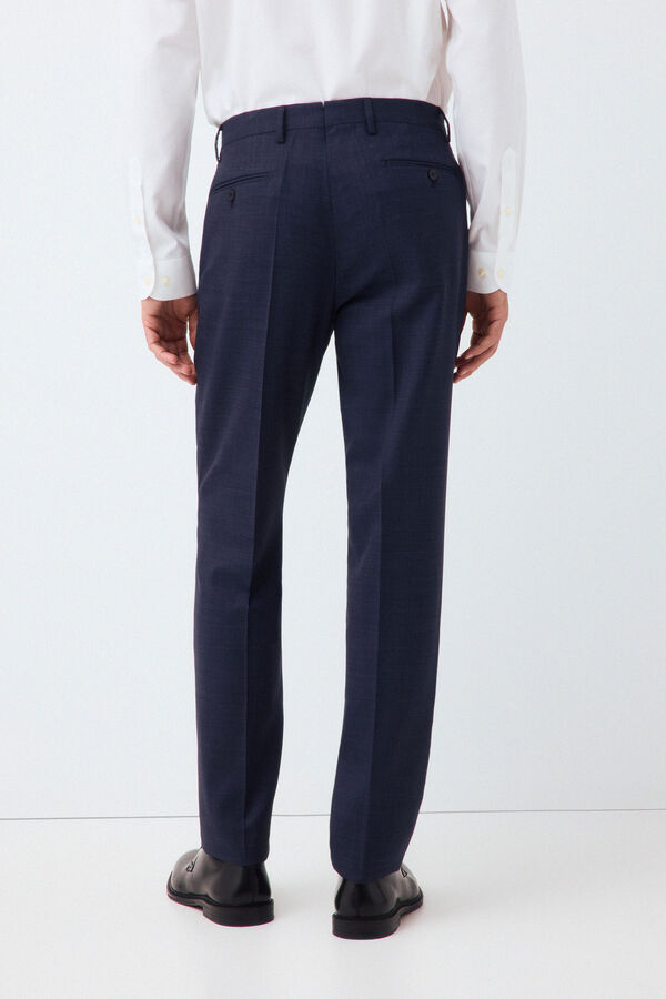 Pedro del Hierro Cal&ccedil;a de fato coordenado tailored em estrutura azul Azul
