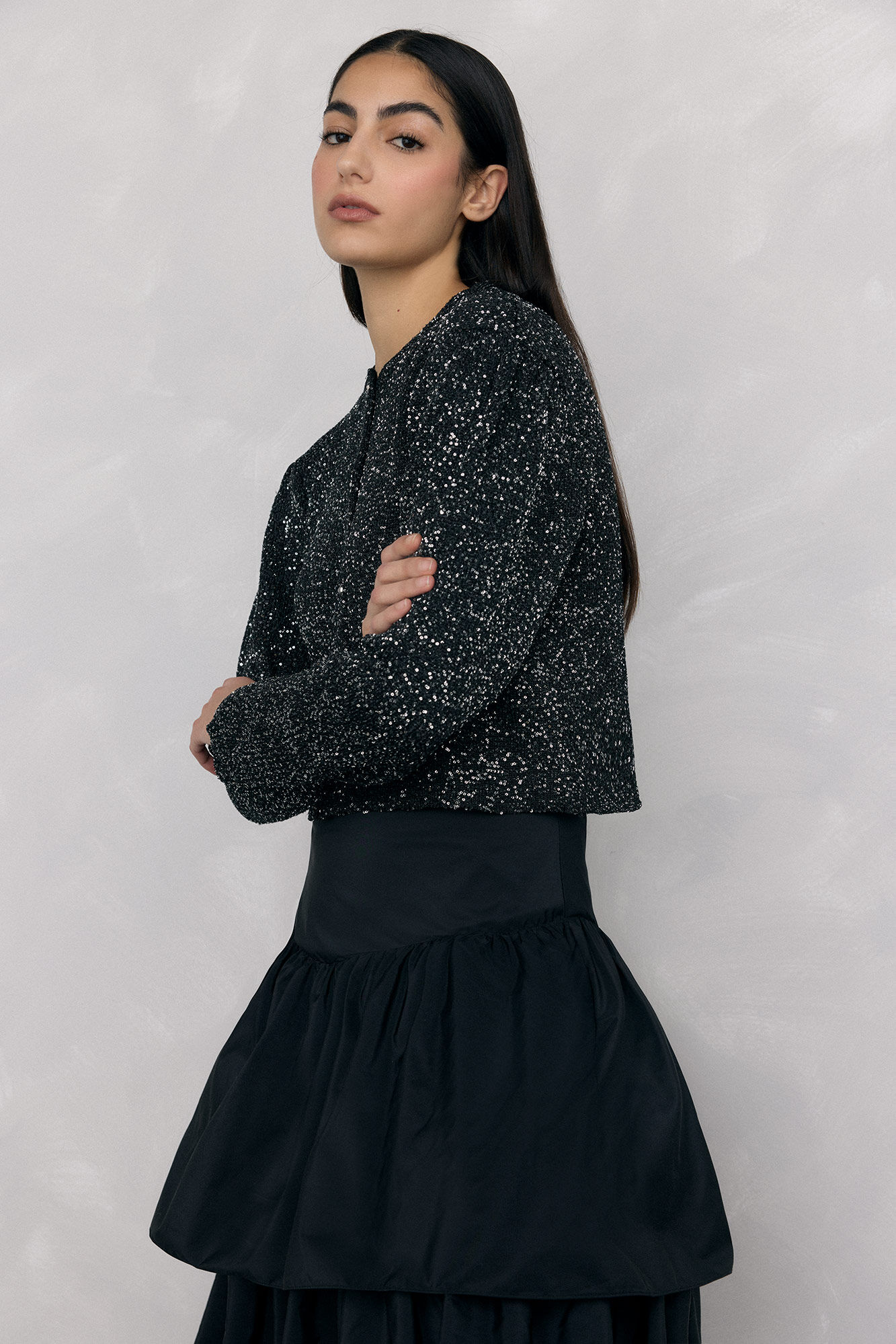 Pedro del Hierro Sequined jersey-knit jacket
