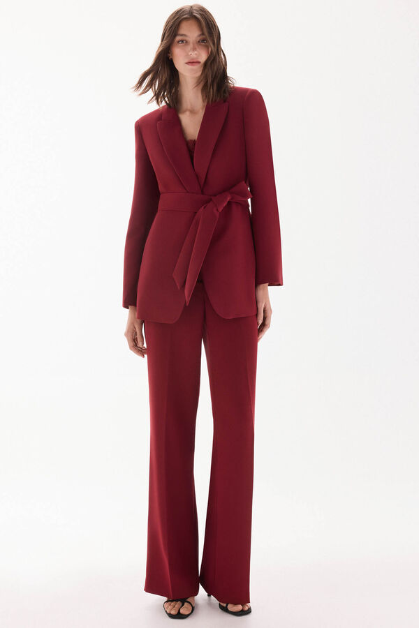 TFP by Tamara Falcó Blazer with belt Burgundy