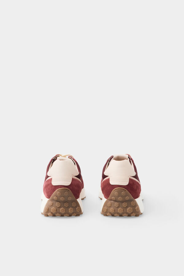 Pedro del Hierro Leather sneaker Burgundy