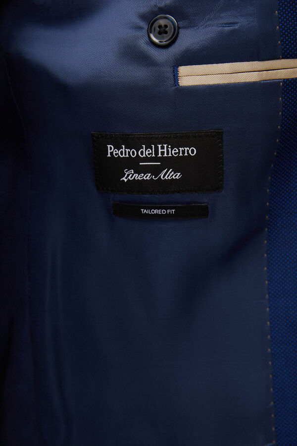 Pedro del Hierro Blazer olho de perdiz tailored Azul