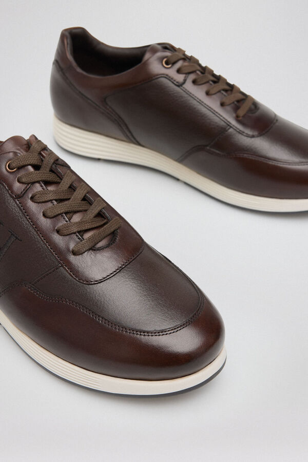 Pedro del Hierro Icon rubber sole trainer  Brown