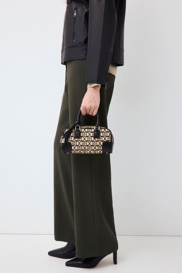 Pedro del Hierro Bolso bowling logo Beige