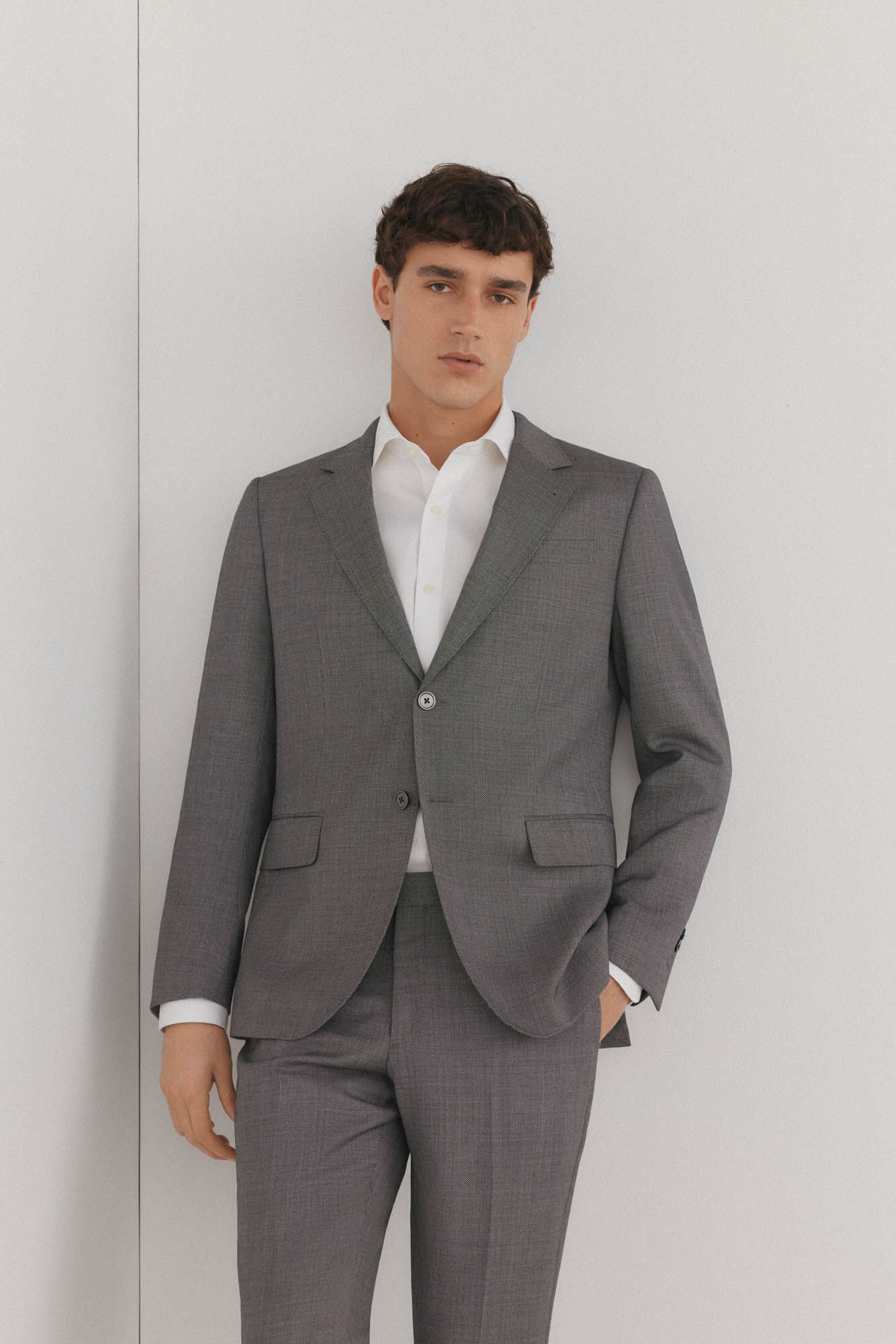 Pedro del Hierro Americana ojo de perdiz bi-stretch slim fit