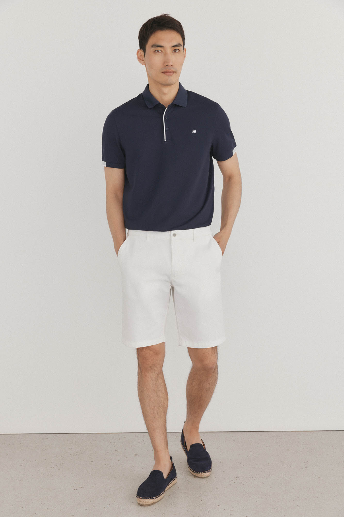 Pedro del Hierro Polo with contrasting cuffs