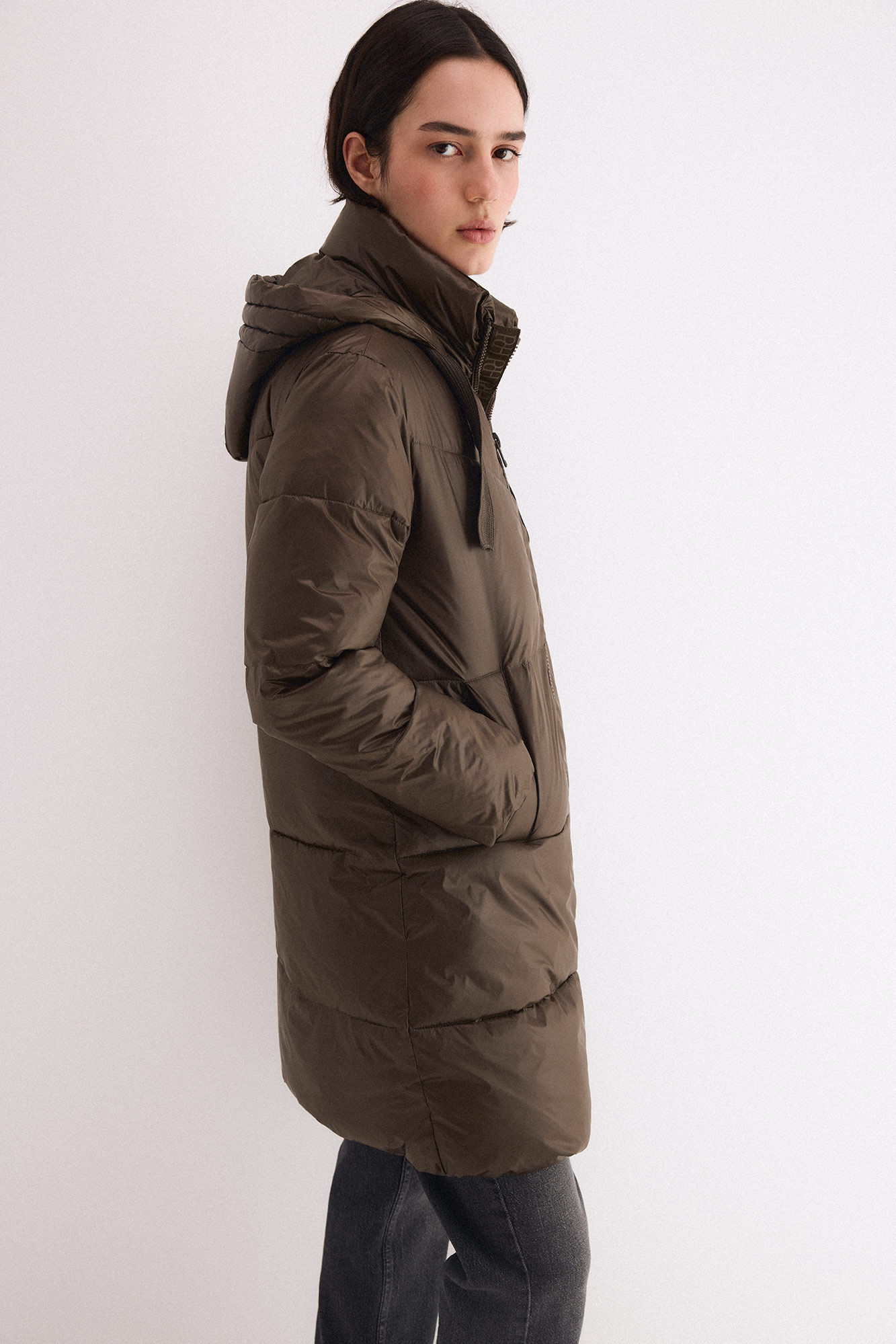 Pedro del Hierro Hooded puffer parka