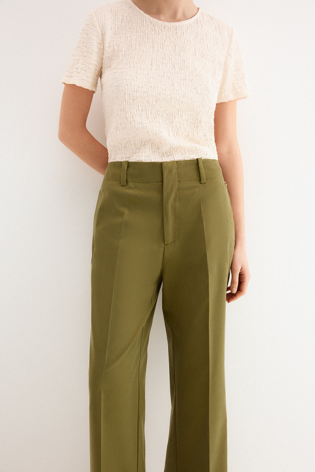 Pedro del Hierro Pantal&oacute;n recto verde