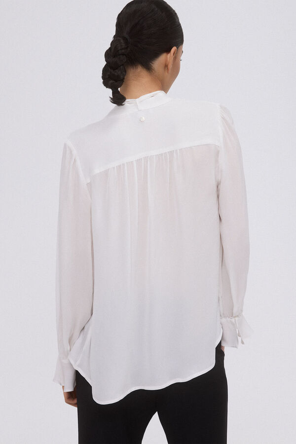 Pedro del Hierro Blusa fluída romântica Branco