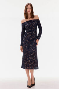 TFP by Tamara Falcó long sleeve lace dress