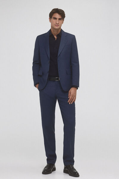 Pedro del Hierro Pantalón traje estructura Blue