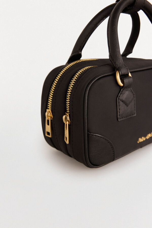 Pedro del Hierro Bolso bandolera nylon cremalleras Negro