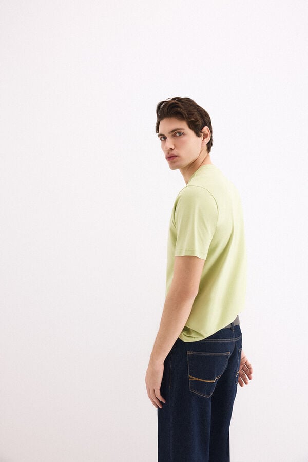 Pedro del Hierro Basic logo T-shirt Green