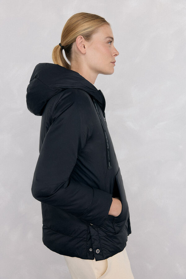 Pedro del Hierro Parka reversível capuz Preto