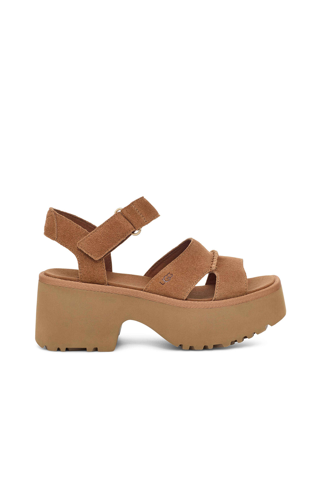 Ugg Sandalia tac&oacute;n ancho