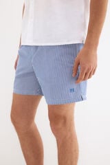Pedro del Hierro Structured fabric swimwear Blue