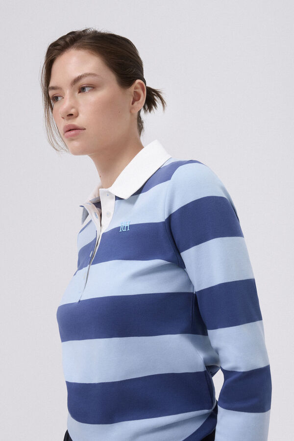 Pedro del Hierro Polo manga larga golf Azul