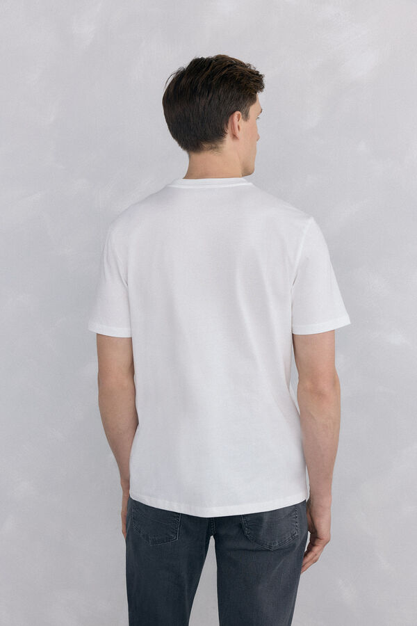 Pedro del Hierro Basic T-shirt Ecru