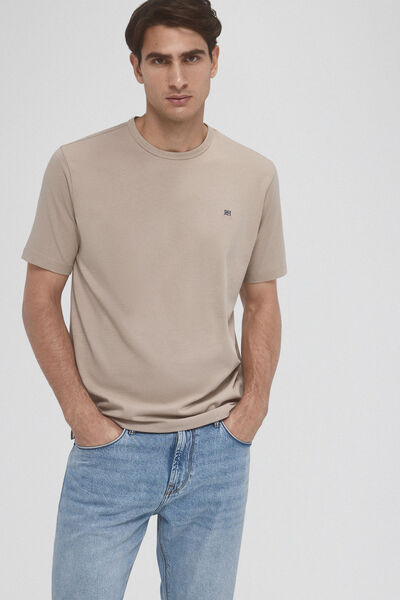 Pedro del Hierro Camiseta básica Beige