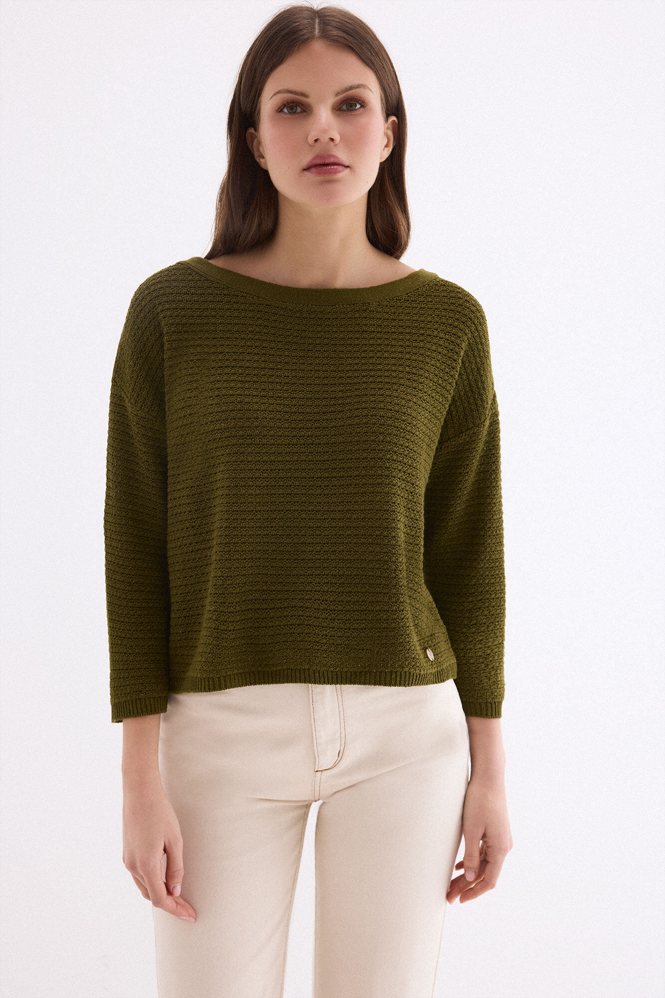 Pedro del Hierro Textured jersey-knit top