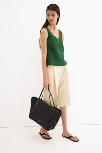 Pedro del Hierro Camiseta crochet sin mangas
