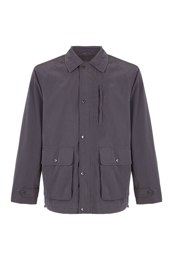 Pedro del Hierro Neck detail jacket Grey
