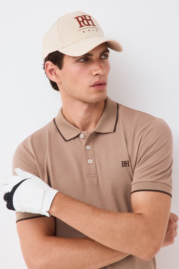 Pedro del Hierro Bon&eacute; de golfe com pala Beige