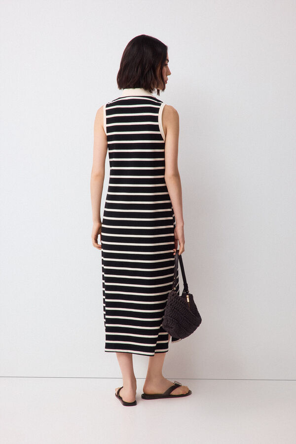 Pedro del Hierro Vestido gola polo Cizento