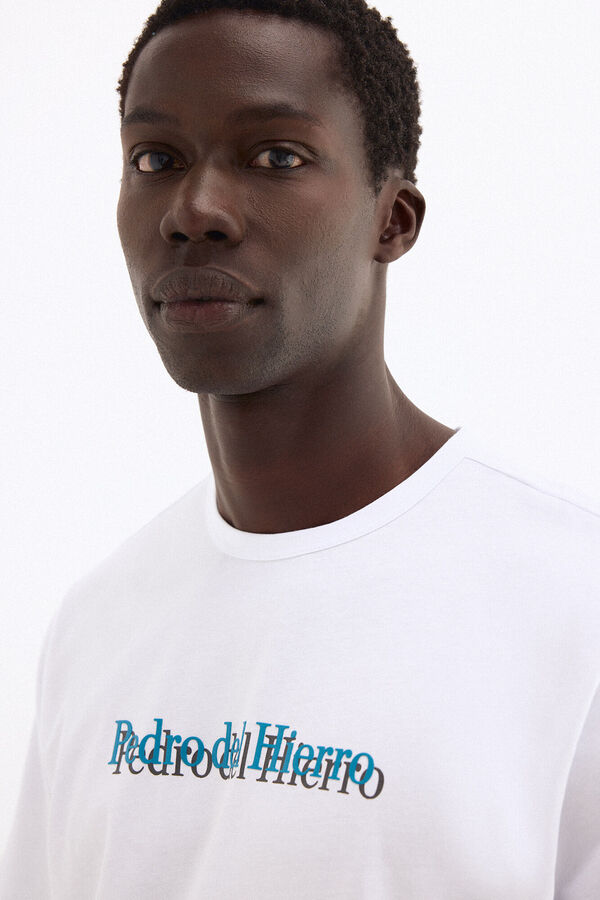 Pedro del Hierro T-shirt com logo Branco