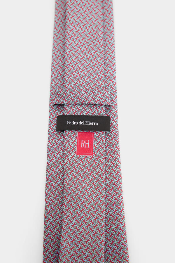 Pedro del Hierro Natural silk tie Red
