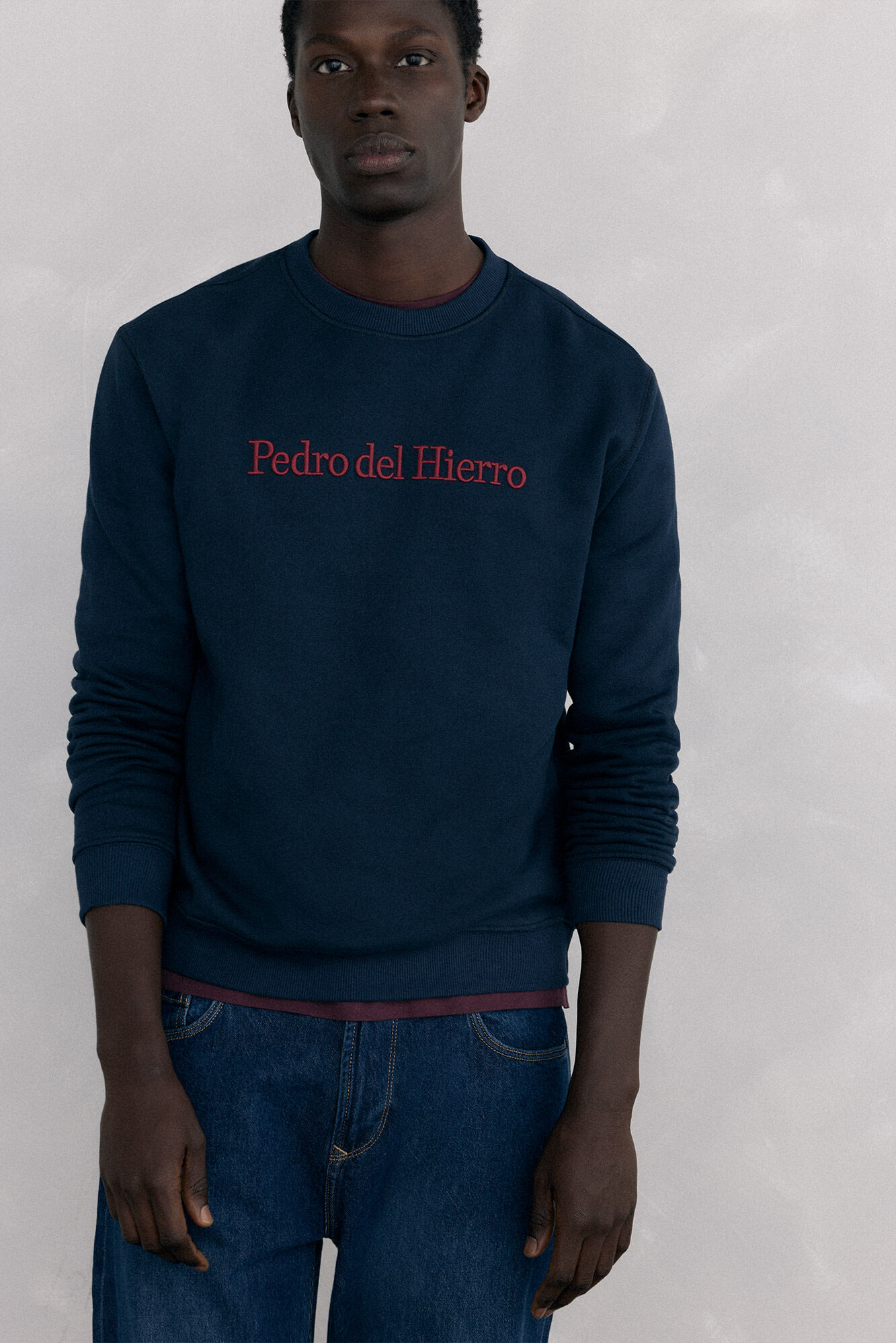Pedro del Hierro Sweatshirt logo crew neck