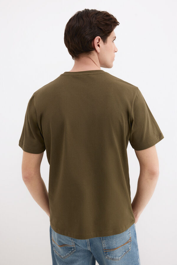Pedro del Hierro Large logo T-shirt Green