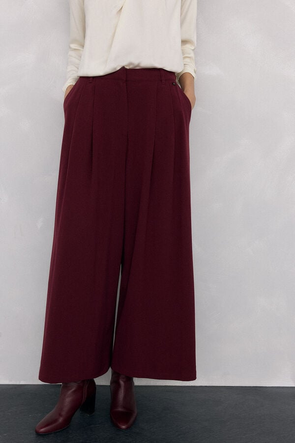 Pedro del Hierro skirt pants Burgundy