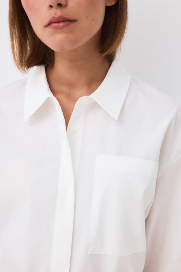 Pedro del Hierro Plain loose shirt White