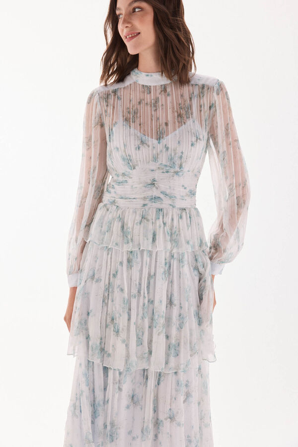 TFP by Tamara Falcó Ruffled dress Turquoise