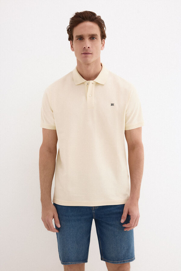 Pedro del Hierro Polo b&aacute;sico piqu&eacute; Amarillo