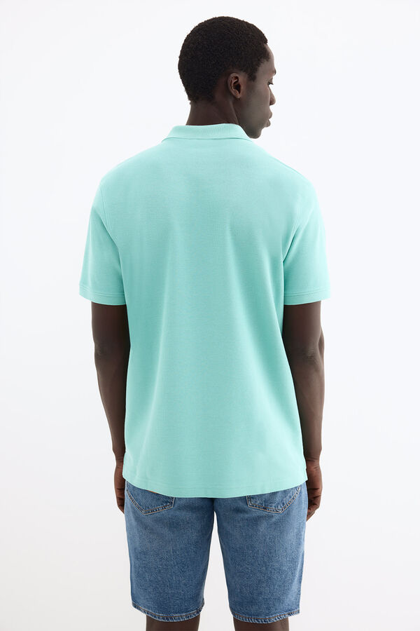 Pedro del Hierro Basic piqu&eacute; polo shirt Green