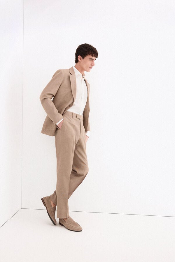 Pedro del Hierro Linen blend matching blazer Beige