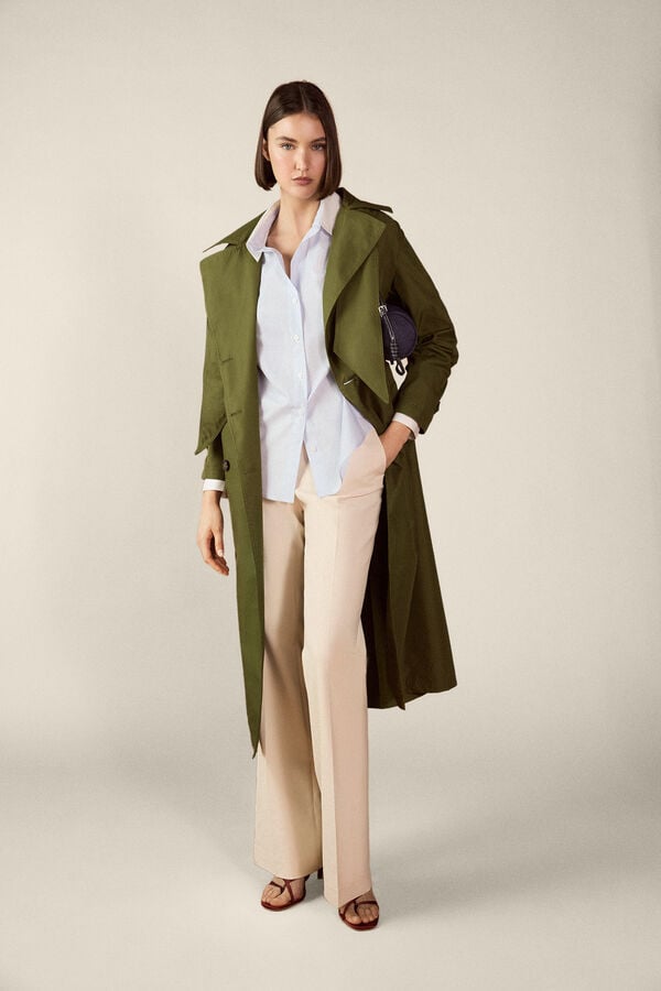 TFP by Tamara Falc&oacute; Poplin combined shirt Blue