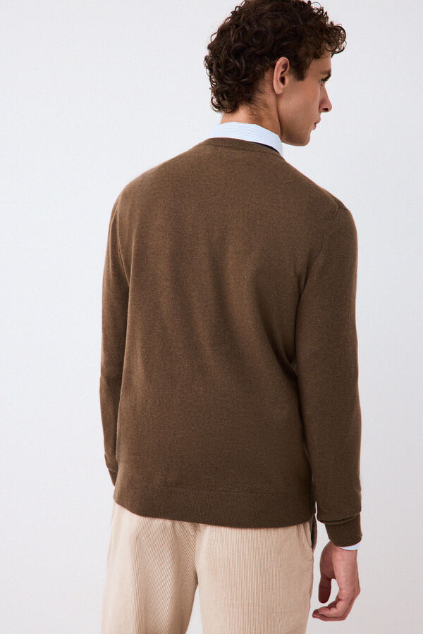 Pedro del Hierro Cashmere merino wool premium jumper Brown