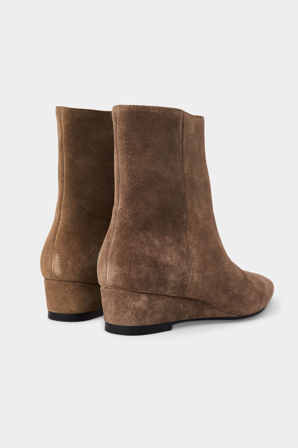 Pedro del Hierro Leather ankle boot Ecru