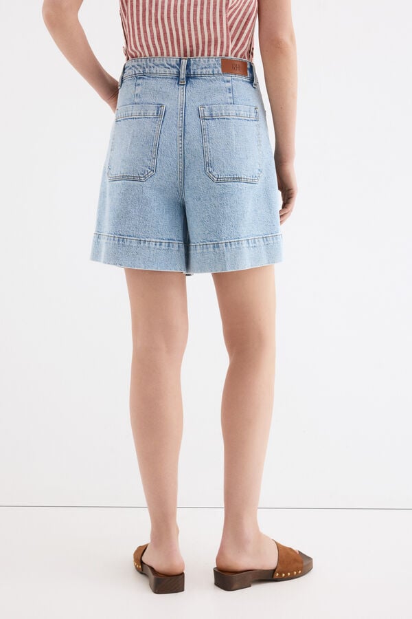 Pedro del Hierro Denim shorts Blue