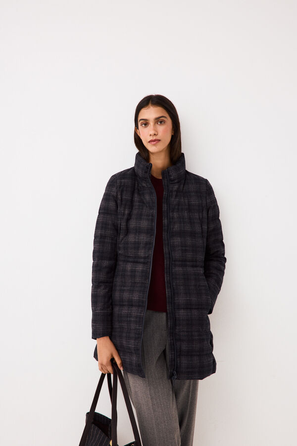 Pedro del Hierro Plaid ultralight long pyjamas Grey